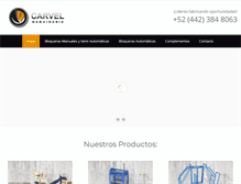 Tablet Screenshot of carvelmaquinaria.com